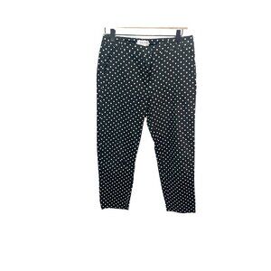 ANNA RACHELE ITALY‎ Pants Black Polka Dot Trouser Career Euro 42 Womens 12/14